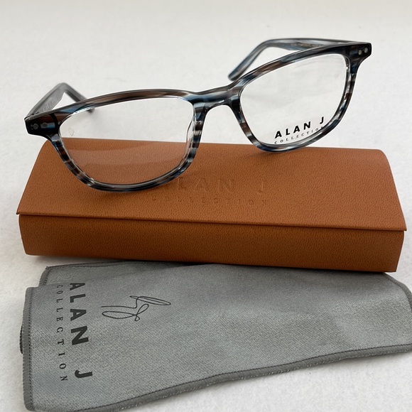 NWT Alan J Glasses AJ-150 with Case and Lens Cloth - Picture 2 of 9